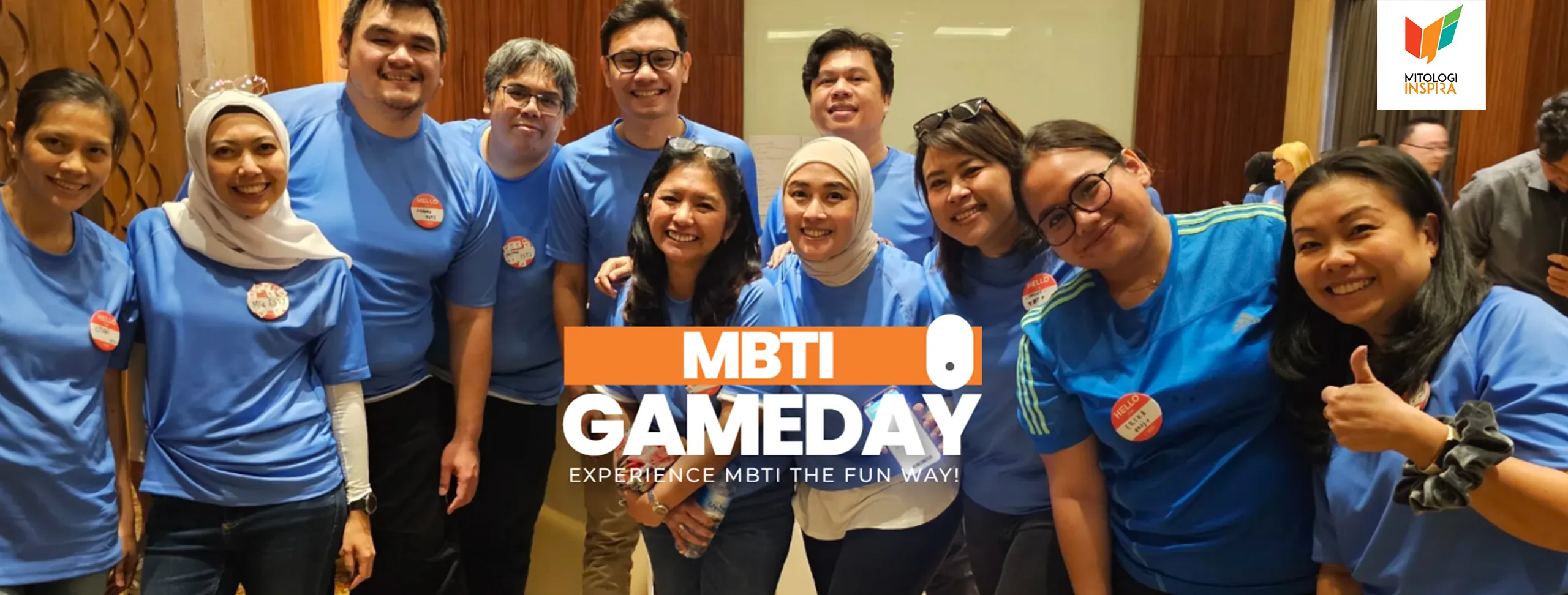 Training Teamwork berbasis MBTI Resmi Indonesia, MBTI Gameday, penuh aktivitas, permainan outing, outbound, dan team building berdasarkan praktek MBTI untuk teamwork dan kerjasama tim perusahaan